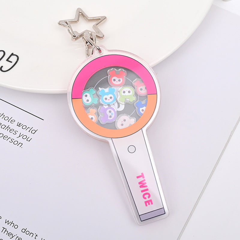 Twice Acrylic Spinning Kite Keychain Pendant