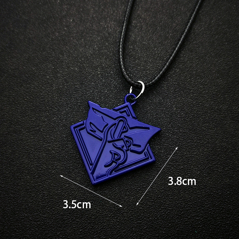 Cool Anime Weapon Keychain Necklace Pendant