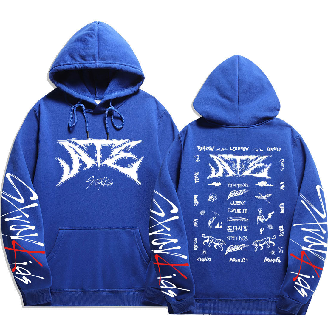 KPOP Atz Letter Printed Pullover Hoodie