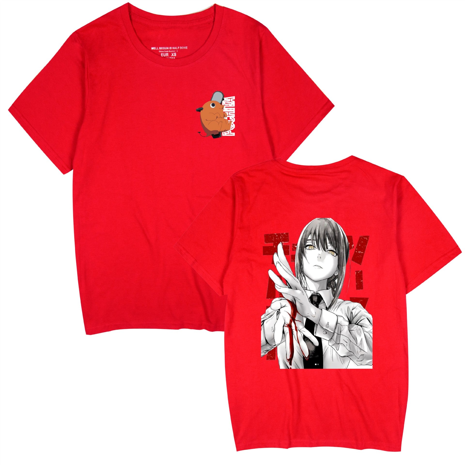 Men's and Women's Anime Printed T-Shirt Top