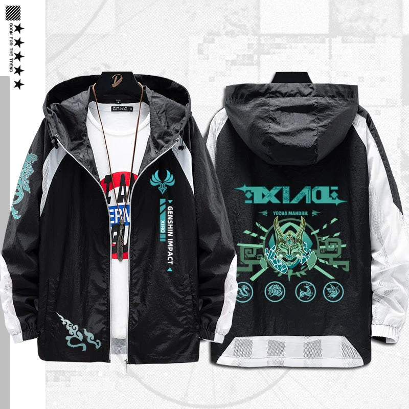 Versatile Game Thin Hooded Sunscreen Jacket