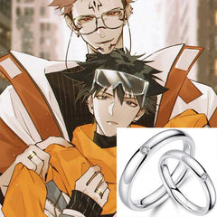 Trendy Anime Open Couple Ring