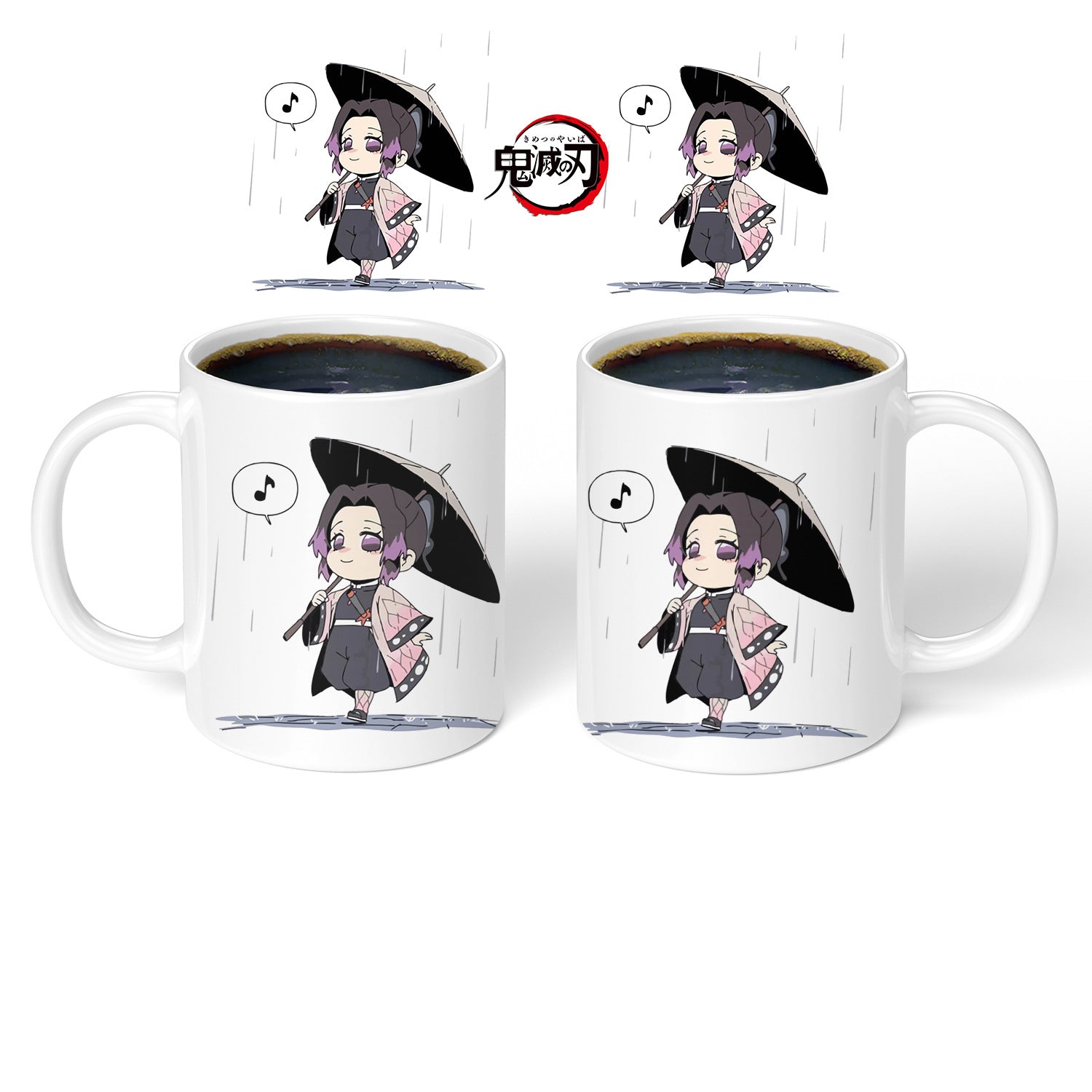 Lovely Anime Printed Ceramic White Mug