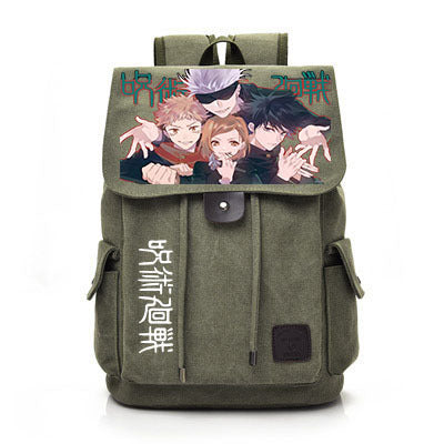 Retro Anime Canvas Schoolbag Backpack