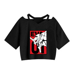 Women's Anime Short-sleeved Crop Top