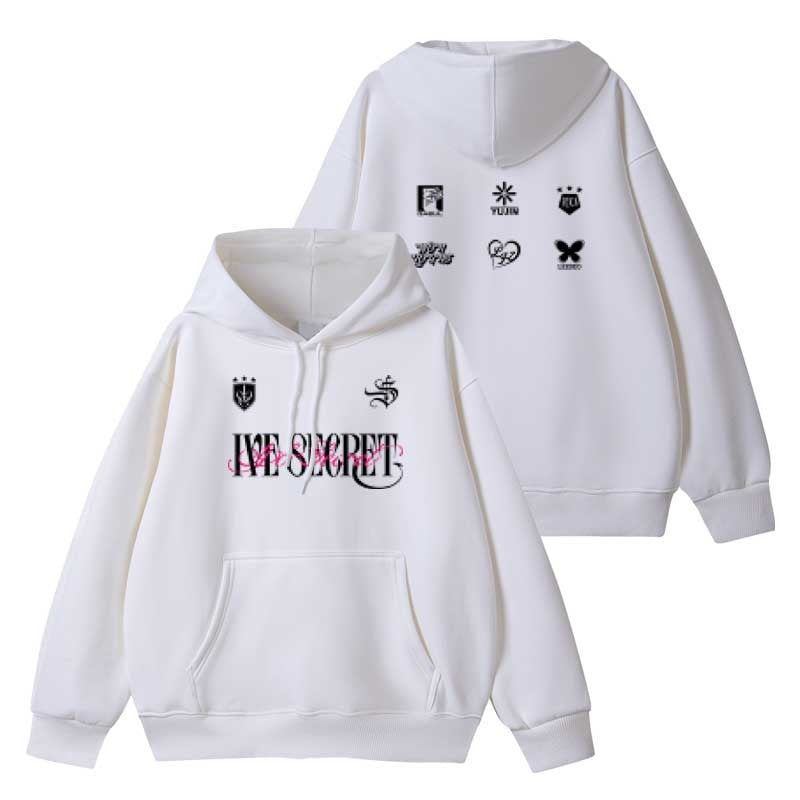 IVE Secret Printed Pullover Hoodie
