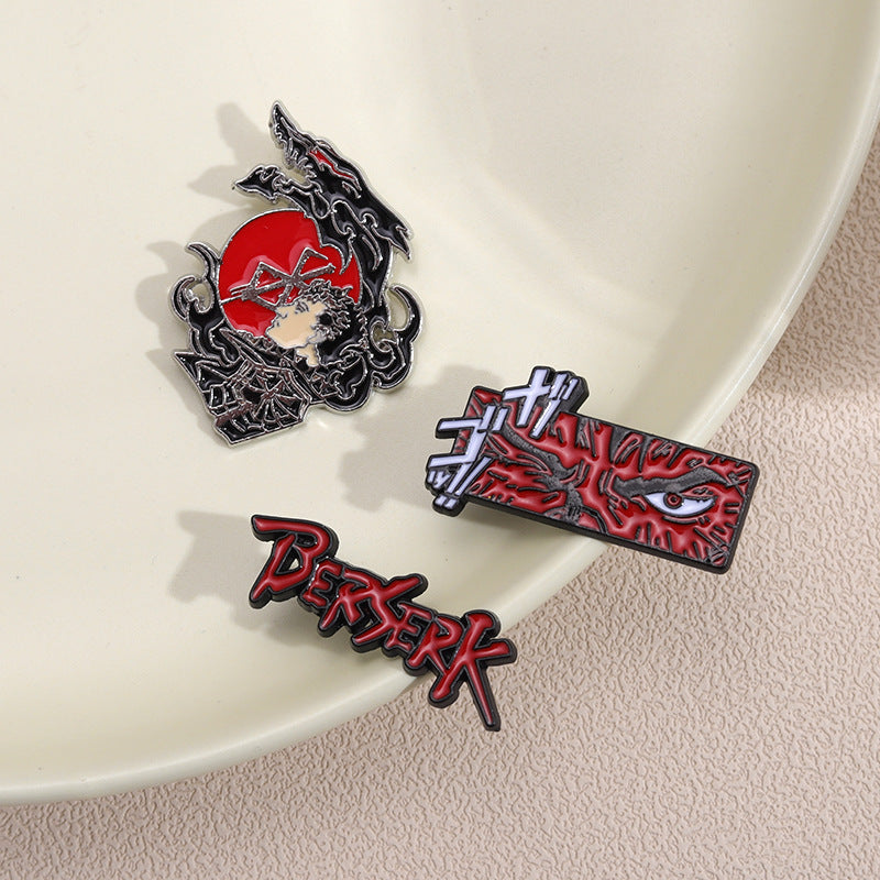 Creative Manga Alloy Brooch