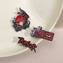 Creative Manga Alloy Brooch