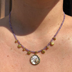 Star Moon Beaded Necklace