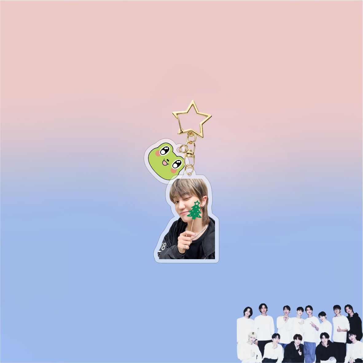 KPOP Seventeen Cartoon Acrylic Keychain Pendant