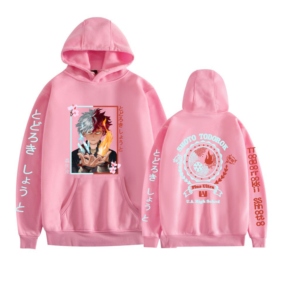 Casual Anime Print Men's and Women's Loose Hoodie