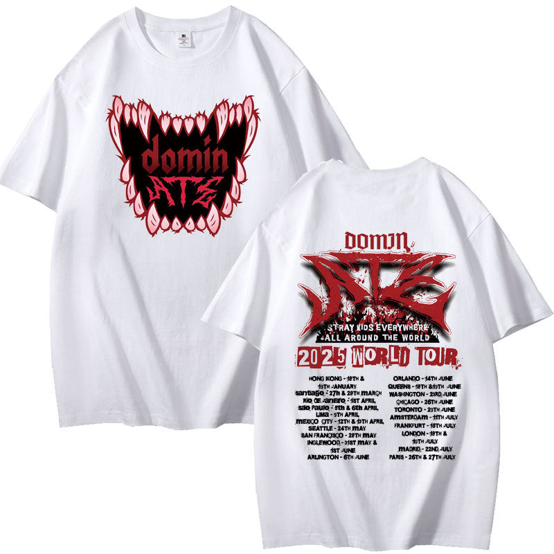 Casual Kpop Dominate Print Short Sleeve T-Shirt