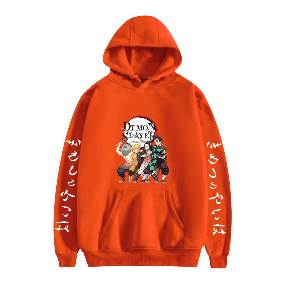 Casual Anime Printed Pullover Loose Hoodie