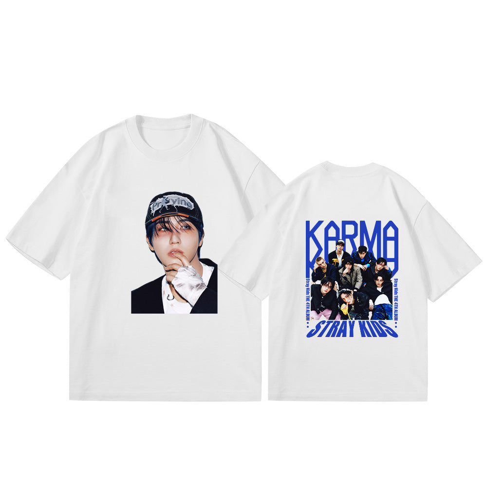 Unisex Kpop Album Cotton T-Shirt Top