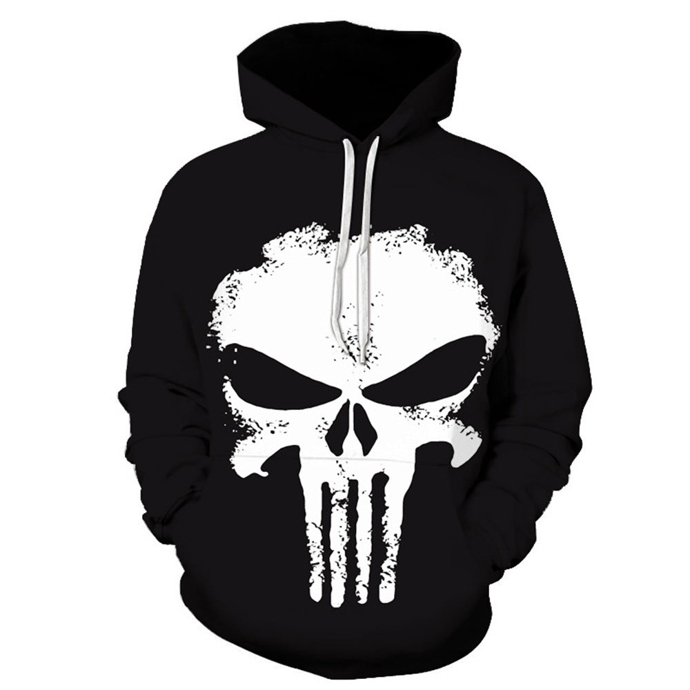 Unisex Punisher 3D Printed Casual Cosplay Hoodie