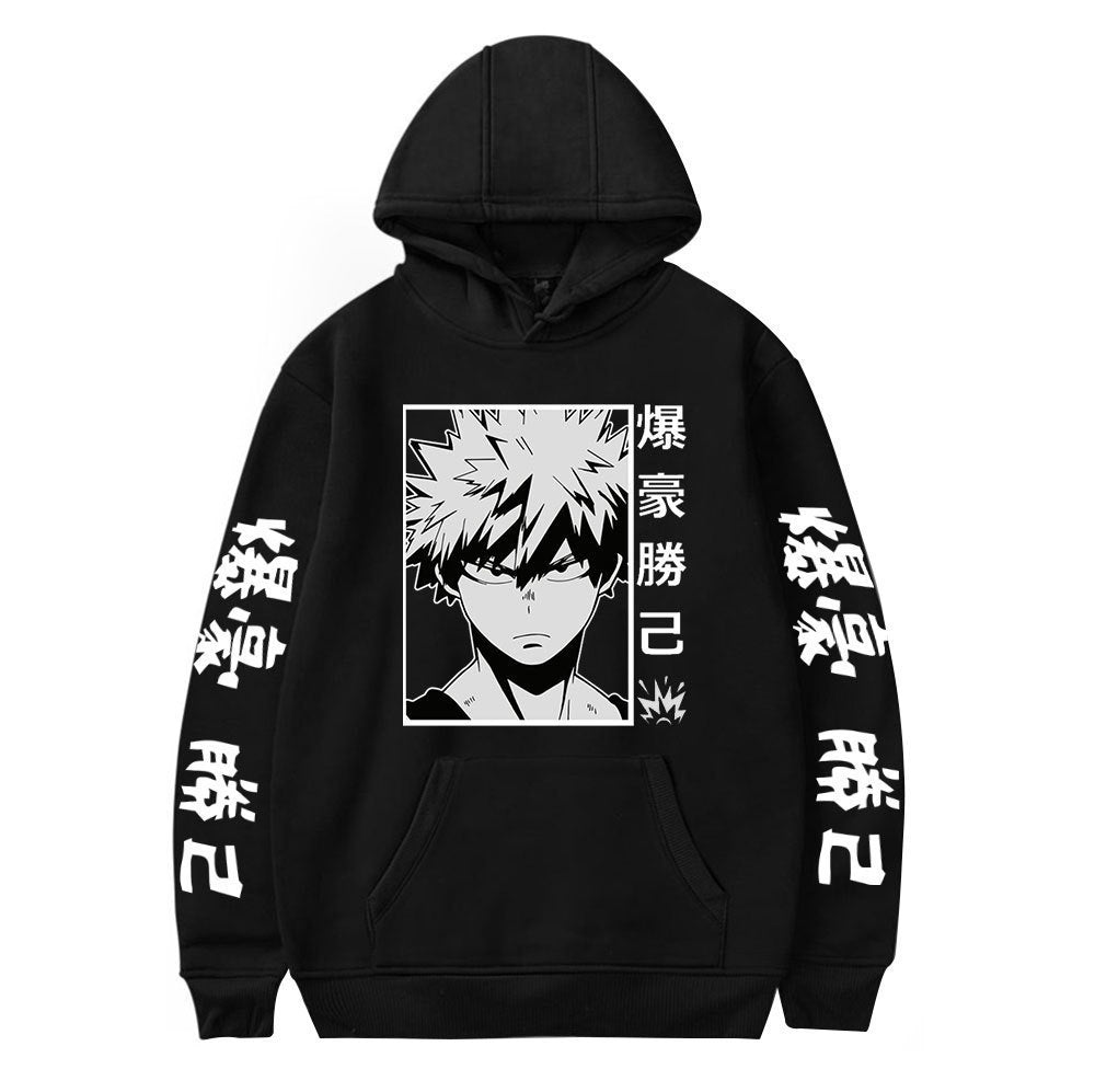 Unisex Anime Graphic Printed Loose Hoodie