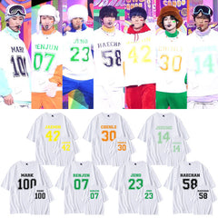 Unisex Kpop Letter Short-sleeved T-shirt