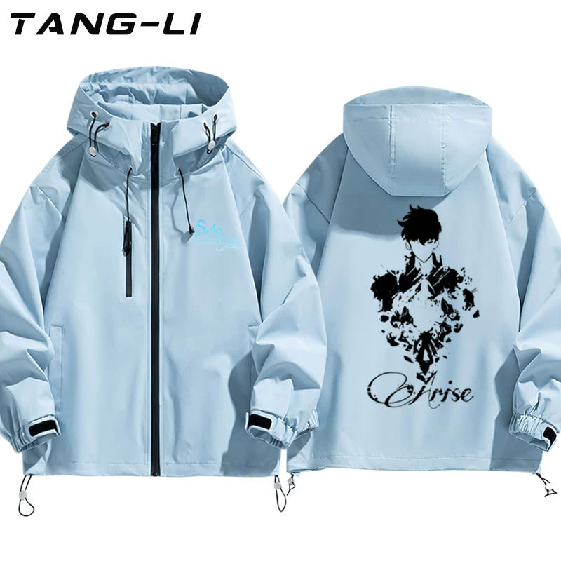 Men's Anime Graphic Print Hooded Jacket
