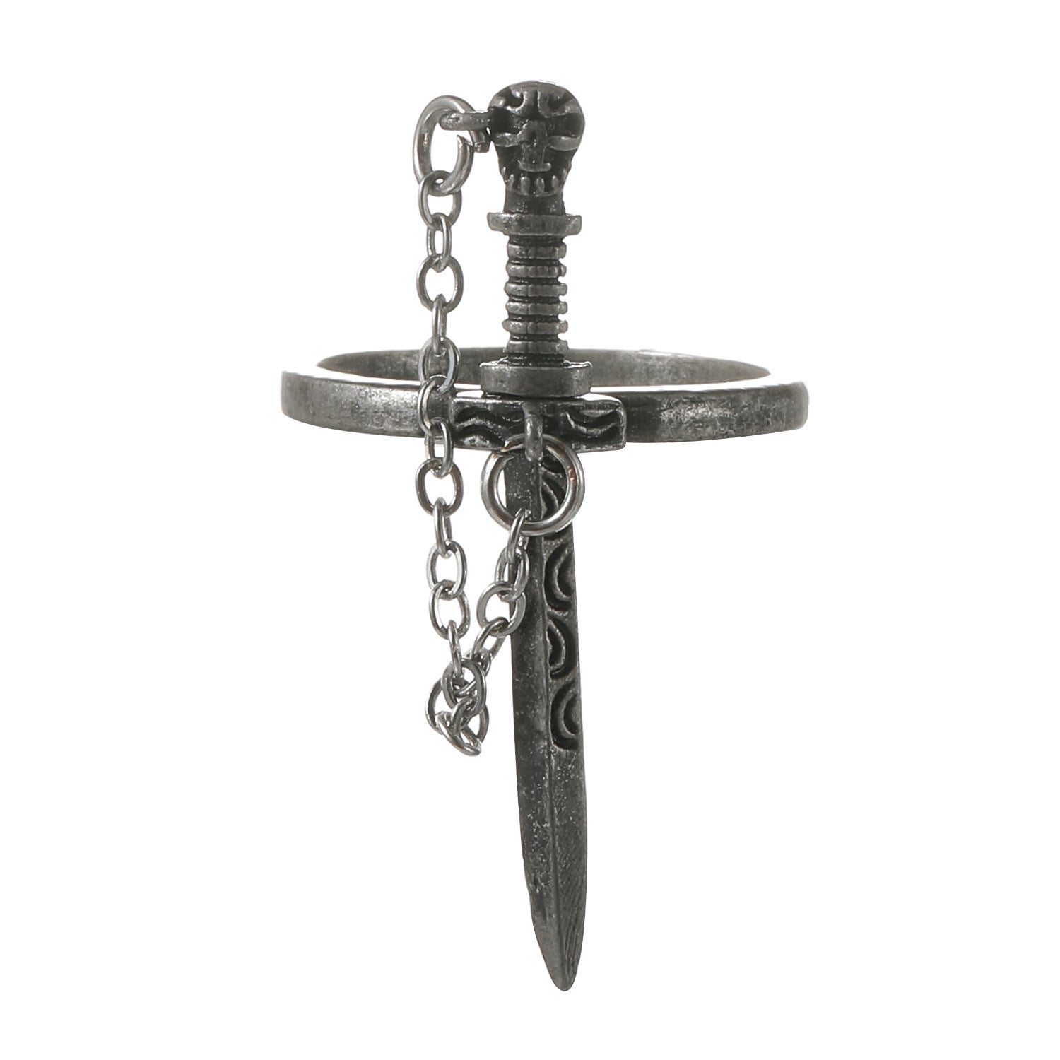 Stainless Steel Goth Sword Ring