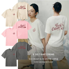 Yeonjun Ice Cream Graphic Crewneck T-shirt