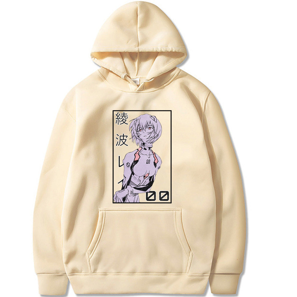 Casual Eva Rei Print Loose Hoodie