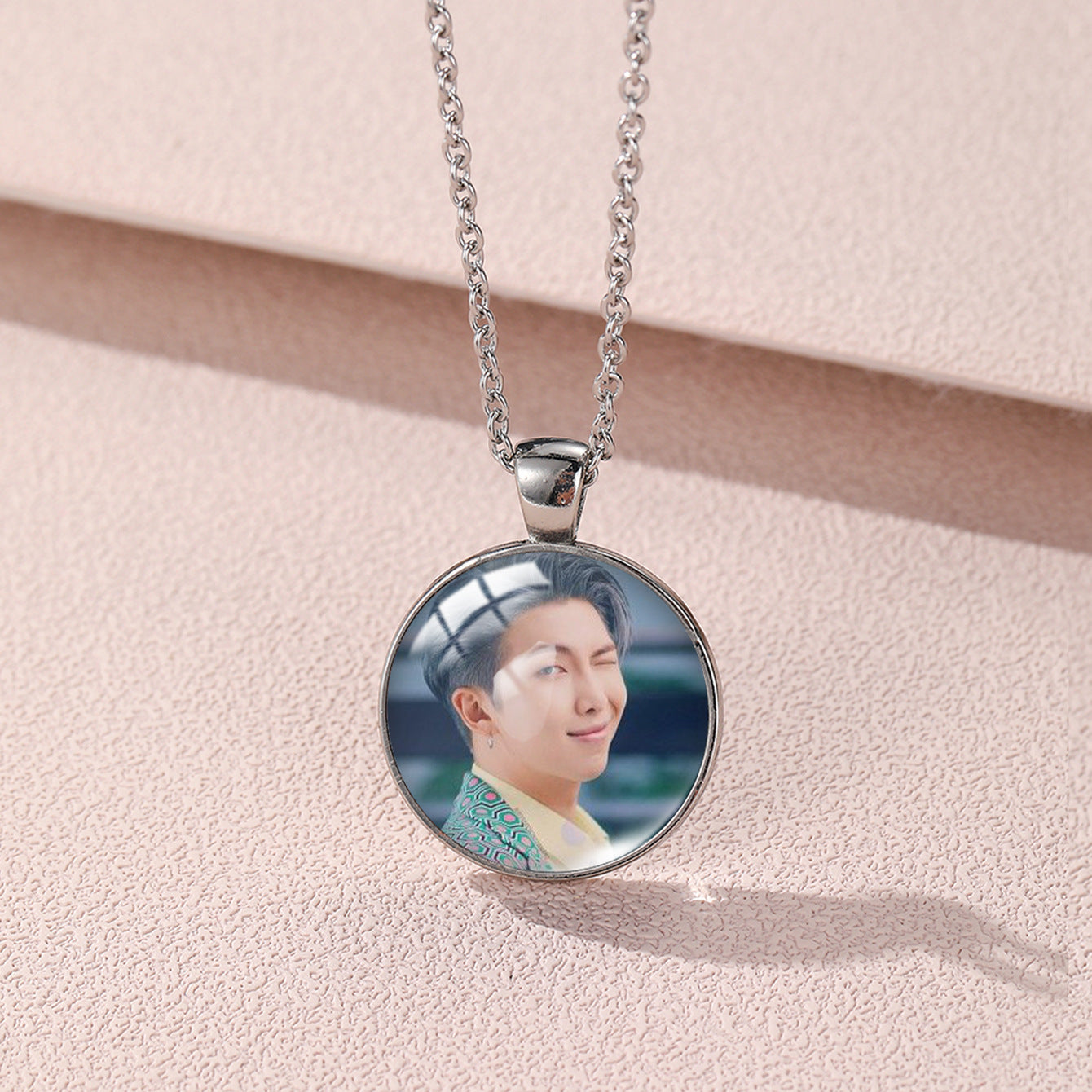 Trendy BTS Round Necklace