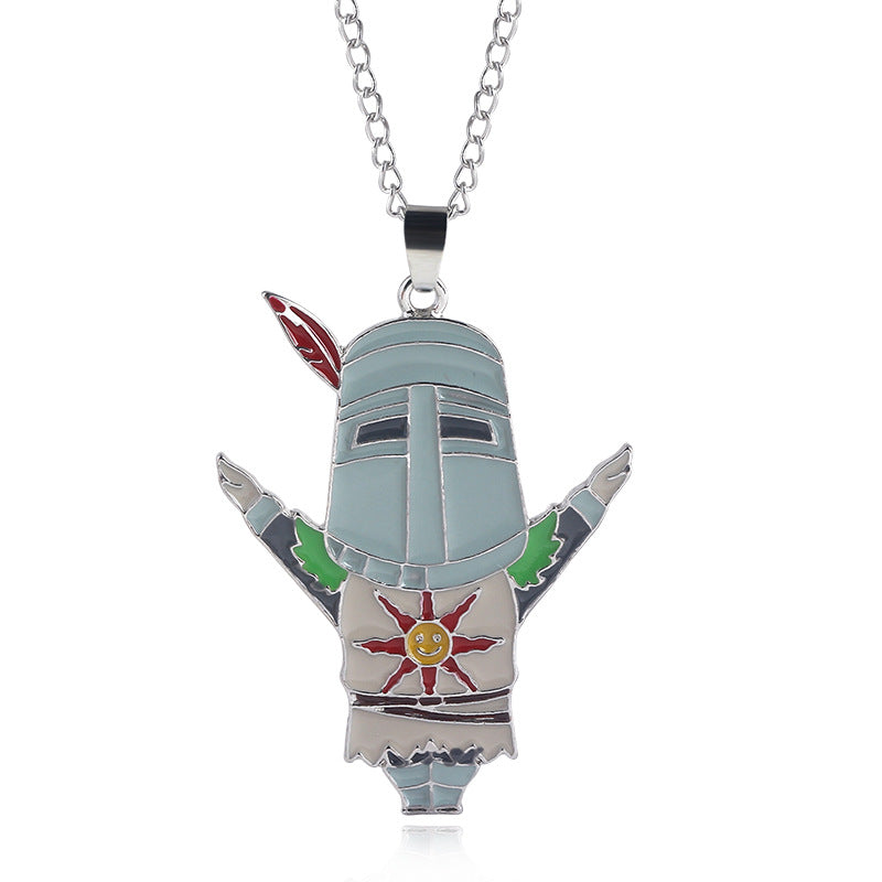 Game Metal Keychain Necklace