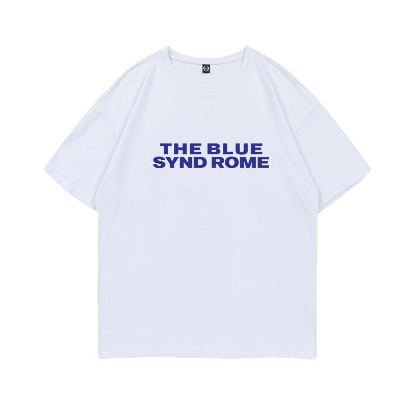 Casual Letter Printed Cotton Short-sleeved T-shirt