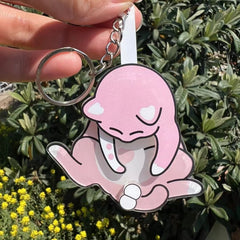 Funny Cat Spinning Balls Keychain