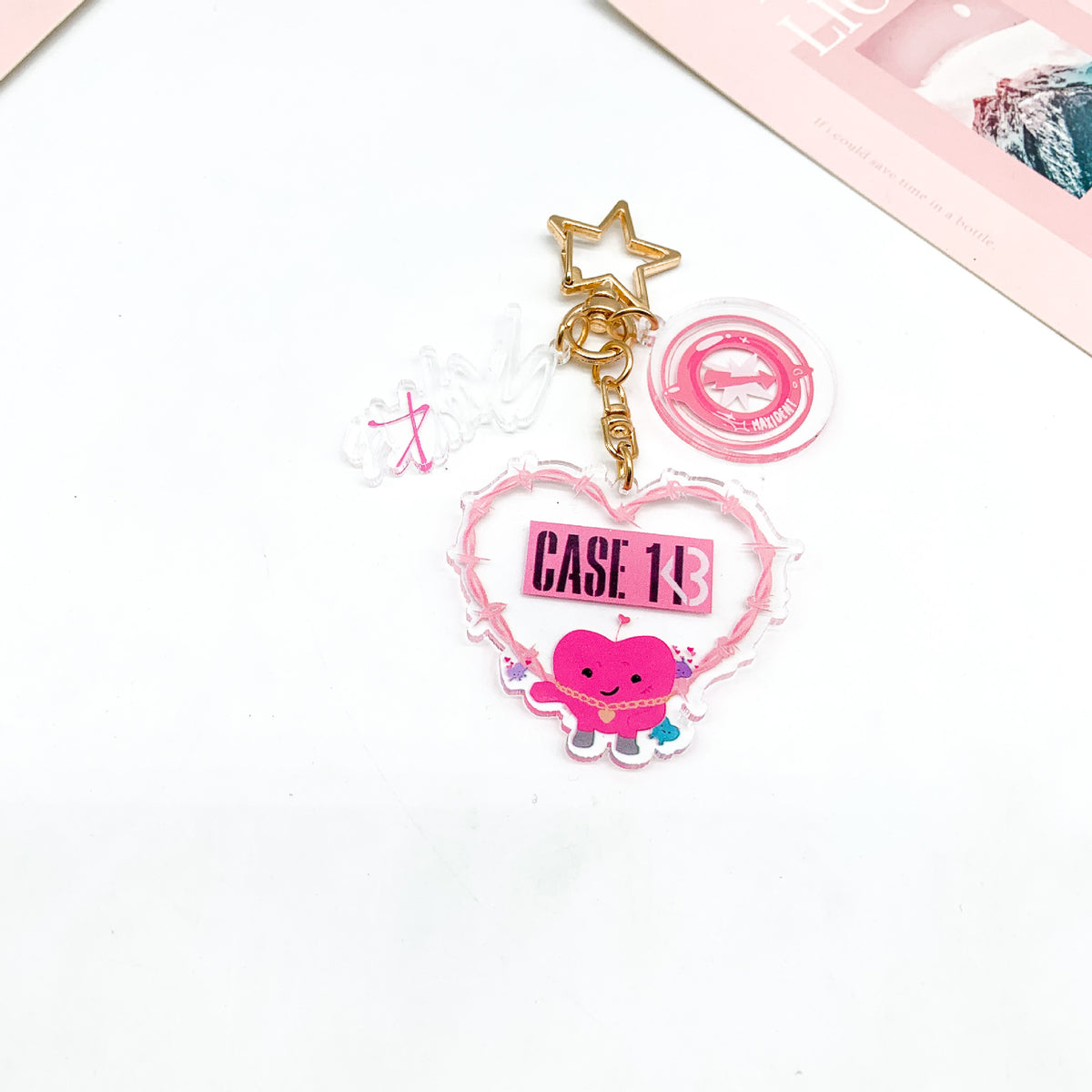 MAXIDENT Creative Acrylic Keychain