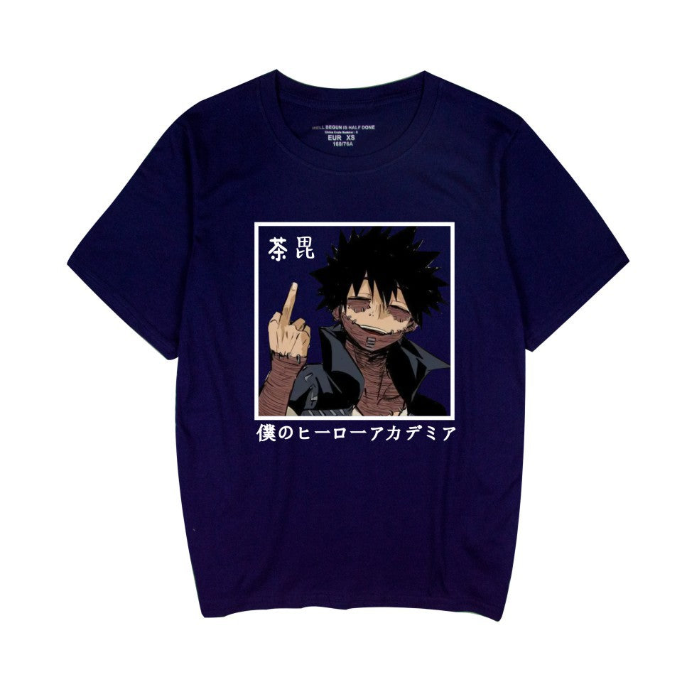 Unisex Anime Printed Casual Crew Neck T-shirt