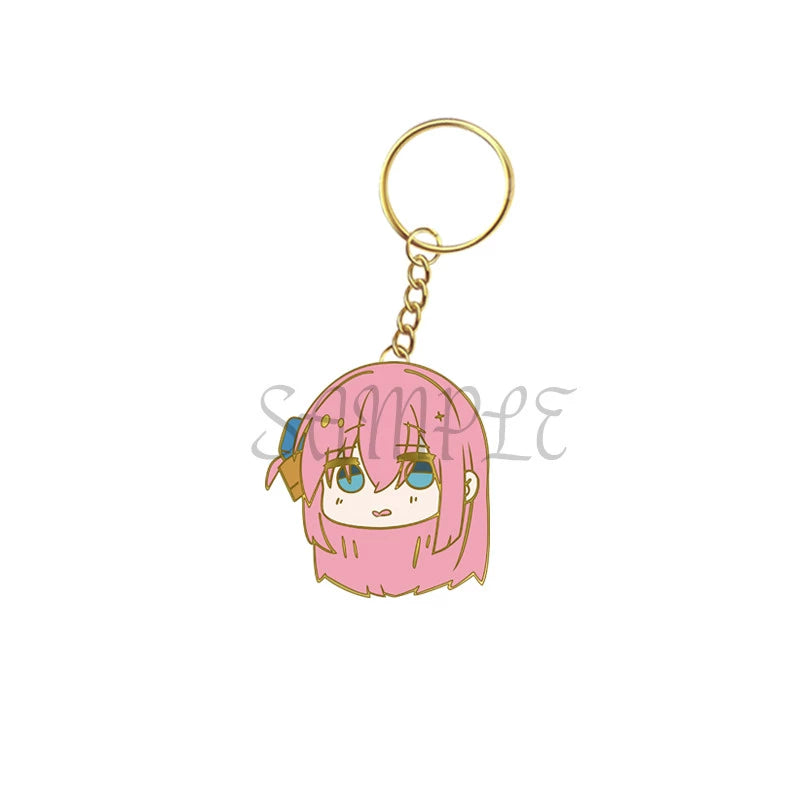 Trendy Anime Keychain Metal Badge