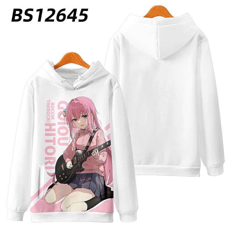 Trendy Anime Bocchi Cosplay Pullover Hoodie