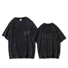 SKZ RUNIT Printed Wash Short-sleeved T-shirt