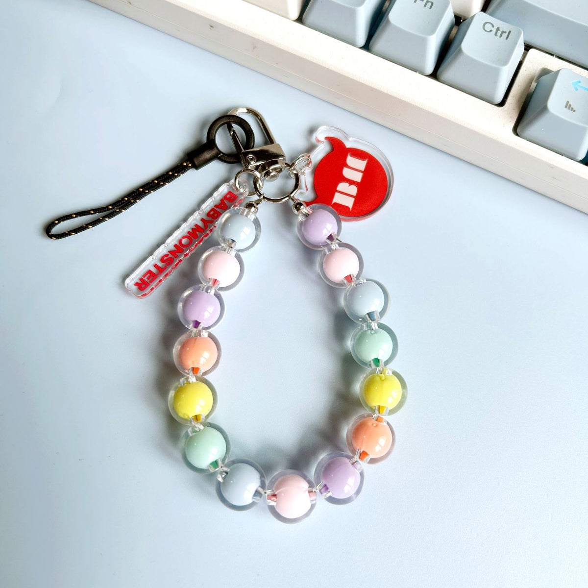 BM Candy Color Crystal Beaded Lanyard