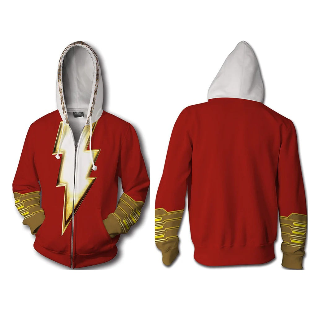 Unisex Comic Digital Printed Cosplay Loose Hoodie