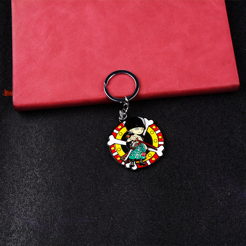 Luffy Rotatable Keychain Pendant