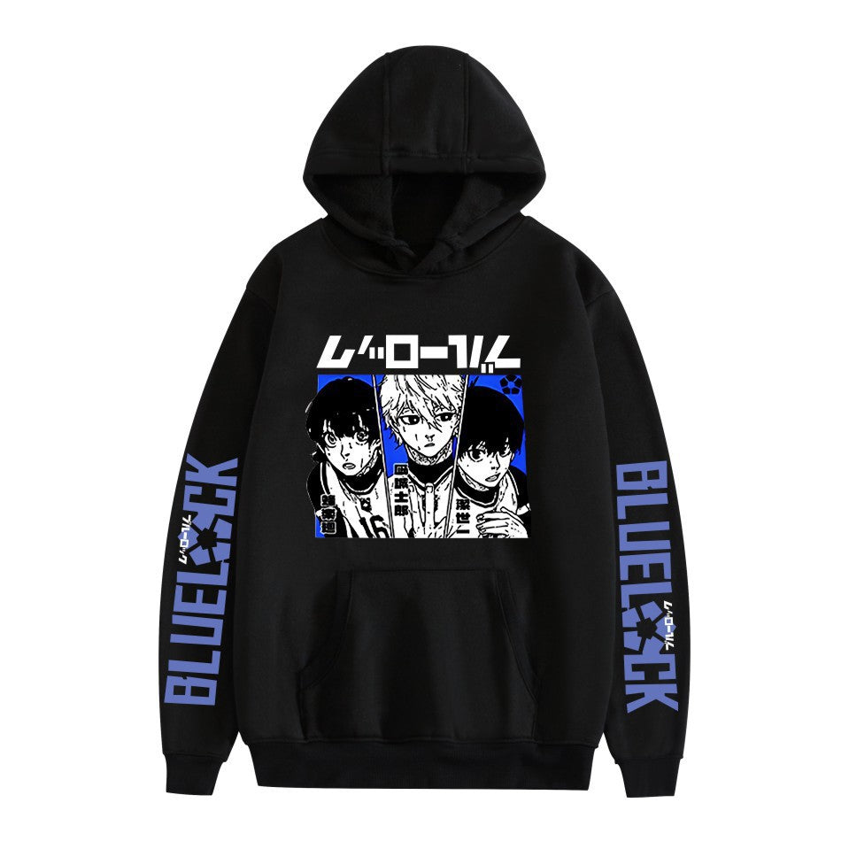 Unisex Anime Pattern Print Casual Loose Hoodie