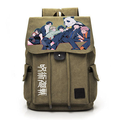 Retro Anime Canvas Schoolbag Backpack