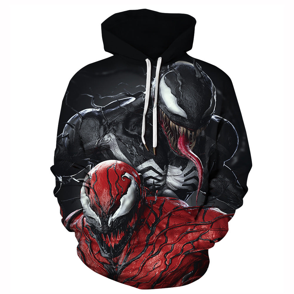 Cool Unisex Venom Digital Print COS Sports Hoodie