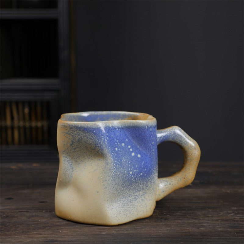 Retro Ceramic Irregular Pottery Mug