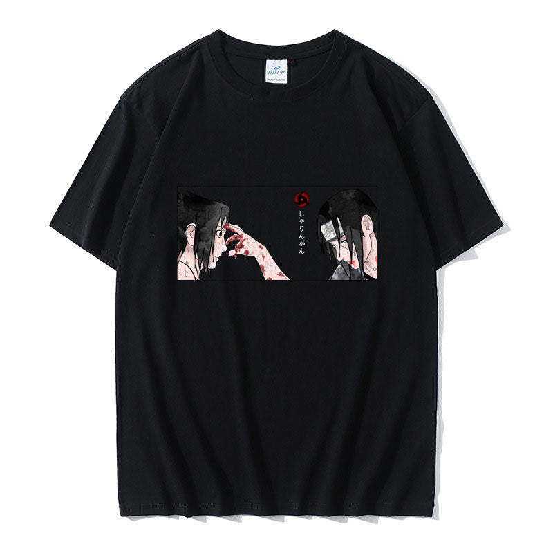 Unisex Sasuke Itachi Printed Short-sleeved T-shirt