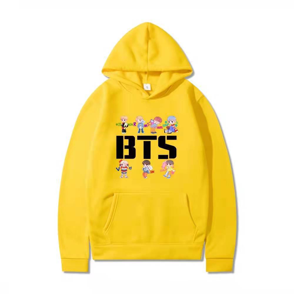 Unisex Cartoon Kpop Printed Casual Hoodie