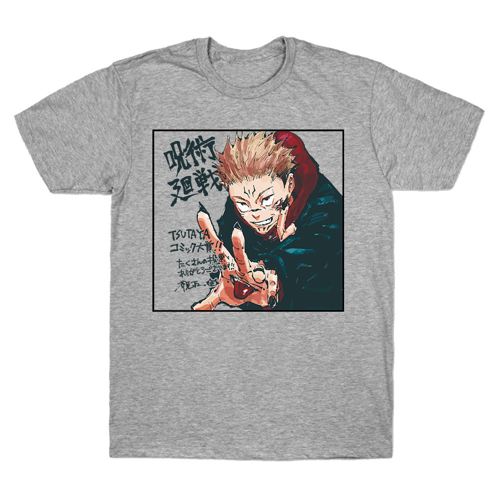 Unisex Anime Graphic Print Summer Short-sleeved T-shirt