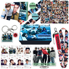 GREENGREEN Album Photocard Keychain Sticker Gift Box