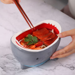 3D Shark Attack Bowl Ceramic