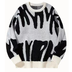 Women's Color Block Crew Neck Sweater