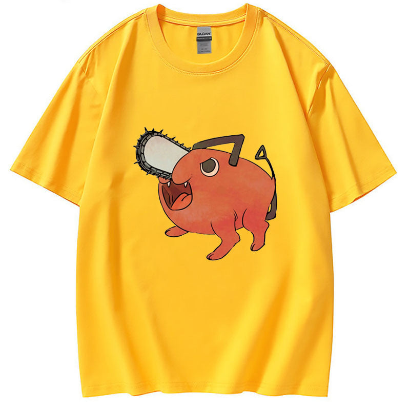 Trendy Anime Print Summer T-Shirt