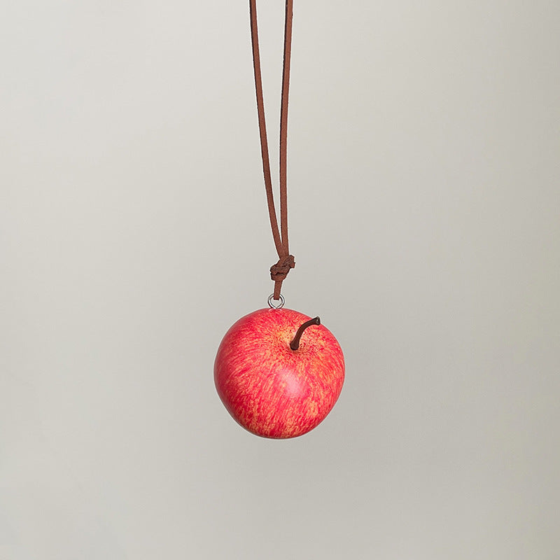 Unique Apple Pendant Necklace