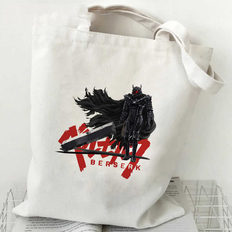 Anime Printed Canvas Shoulder Bag